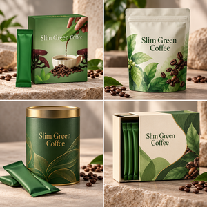 OEM Private Label <b>Green</b> Coffee Instant Drink <b>Stick</b> Packs Herbal Supplement Custom Formula Custom Logo - Product Image 5