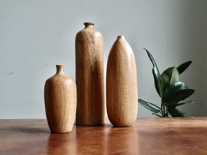 Jarrón de Madera de <span class=keywords><strong>Roble</strong></span> Hecho a Mano Único - Decoración Destacada para el Hogar - Product Image 2