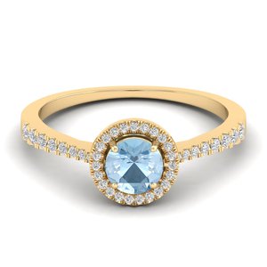 REYES Elegance <b>925</b> Sterling <b>Silver</b> GRA Certified Moissanite Engagement <b>Rings</b> For Women Natural Aquamarine Gemstone Fine Jewelry - Product Image 6