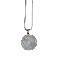 Pendentif en agate sculptée Narmada Shiva Lingam Feng Shui, bijoux en cristal pour femmes, classique, enroulé de fil d'argent