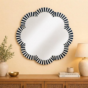 Best Quality Modern Design Bone Inlay Mirror Wood Resin Wall Decorative <b>Frame</b> for Bathroom for Wedding Bar Mitzvah - Product Image 6
