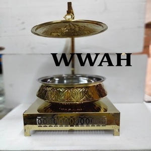 Calentador de Alimentos de Lujo para Catering y Fiestas, Juego de Tres Recipientes de Acero Inoxidable para Servir Comida Caliente - Product Image 4