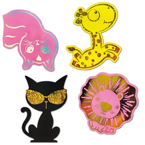 Cute Cartoon Animals Sticker with Waterproof Material - Product Image 1