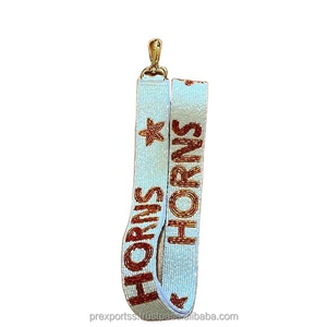 Sangle de sac à main multicolore en coton, broderie florale vintage, perles, faite à la main, taille personnalisée, réglable, pour sac à bandoulière, support de sac - Product Image 5