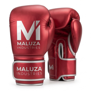 ถุงมือชกมวยหนังแท้ระบายอากาศได้ดีจาก MALUZA INDUSTRIES อุปกรณ์ฝึกซ้อมประสิทธิภาพสูง สีสันปรับแต่งได้ ปิดด้วยแถบตีนตุ๊กแก ระดับมืออาชีพ - Product Image 1