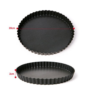 Molde para Tartas con Base Desmontable de 23.5 cm, Antiadherente de PTFE, Acanalado, para Quiche, Base Suelta, para Pie y Flan, Utensilio de Repostería Hecho en Corea - Product Image 6
