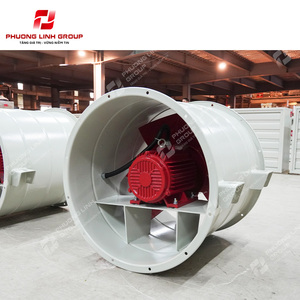 Ventilateur axial à entraînement direct Phuong Linh Group, 1450 tr/min, 380 V, 50 Hz, roulement à billes, lame en acier au carbone et fonte, électrique APL-8-NoD - Product Image 4