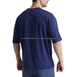 Camisetas Extra Grandes de Algodón 100% Pesado con Hombros Caídos para Hombre, Ropa de Talla Grande, Camisetas de Manga Corta, Ropa de Calle de Verano - Product Image 2