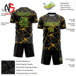 Tenues de sport par sublimation de qualité supérieure pour adultes en tissu 100 % polyester, ensembles de maillots de football, service OEM 2026 - Product Image 3