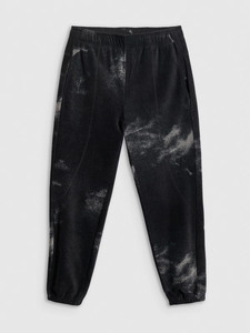 Ensemble de survêtement en molleton tie-dye pour homme, ensemble premium noir avec sweat à capuche et pantalon de jogging pour homme, survêtement chaud d'hiver, vêtements de sport, logo personnalisé - Product Image 4