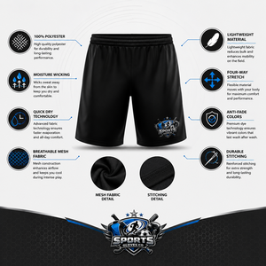 Performance Soccer Team Shorts For Game Football Uniform Comfortable Shorts and Athletic Fit for Team Competition For <b>Men</b> - Product Image 4
