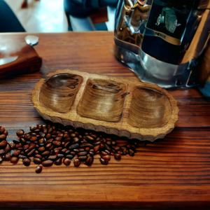 Plateau de service en bois de style Ins à 3 sections fait à la main de qualité supérieure Construction en métal massif pour les collations de Noël Présentoir de bougies de marchandises sèches - Product Image 4