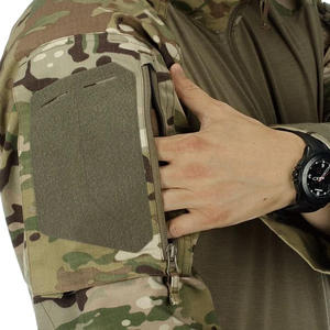 T-shirt tactique à manches longues pour hommes des forces spéciales, camouflage, polyester, séchage rapide, manches courtes, été, extérieur, vert - Product Image 5