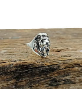 Anillo de plata con diseño de león, plata de ley 925, anillo de joyería para hombre, para regalo para él - Product Image 2