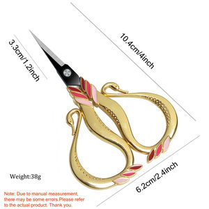 Tijeras para Cutículas, Tijeras de Sastre para Hilo, Bordado y Tela, Tijeras de Arte para el Hogar, Herramienta de Costura y Manualidades DIY - Product Image 2