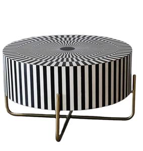 Mesa de centro con incrustaciones de hueso de diseño moderno de lujo para sala de estar y comedor a un precio asequible de la India - Product Image 1
