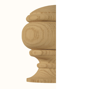 Capuchons de poteau d'escalier traditionnels en chêne blanc, écologiques, durables et personnalisables, de EFS Thanh Nghia pour escaliers - Product Image 1