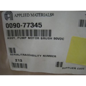 Amat 0090-77345 Assy ปั๊มมอเตอร์แปรง90VDC อุปกรณ์เซมิคอนดักเตอร์มรดกระดับโลกที่ - Product Image 1