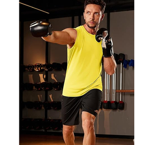 Débardeur de musculation pour hommes en coton blanc et noir de haute qualité avec logo personnalisé OEM, idéal pour la musculation et la salle de sport - Product Image 4