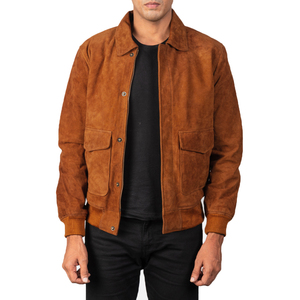 Chaqueta Bomber para Hombre, Estilo Urbano, Tejido Cómodo, Cuello Alto, Impermeable, Resistente al Viento, con Cierre y Bolsillos Laterales, Servicio OEM - Product Image 1