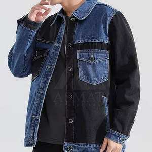 Veste en jean pour homme, coupe slim, classique, délavée, décontractée, boutonnée, manches longues, streetwear, vêtement d'extérieur - Product Image 4