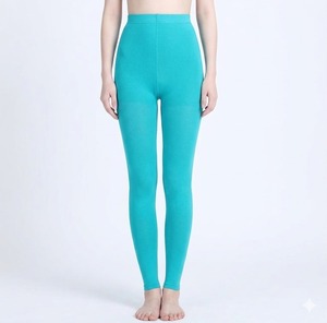 Wholesale Women's Casual Breathable Seamless Wholesale Custom LOGO Cotton Fashion Elastic Length Winter Warm Women <b>Leggings</b> - Product Image 6