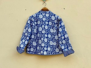 Chaqueta india hecha a mano 100% algodón, ecológica, acolchada, antiarrugas, transpirable, de secado rápido, con bolsillo frontal, para otoño e invierno. - Product Image 3