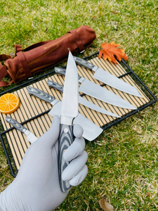 High Quality Stainless Steel Professional Chef <b>Knife</b> <b>Set</b> <b>Sharp</b> Blade Right Hand Orientation Customized Wooden Handle - Product Image 3