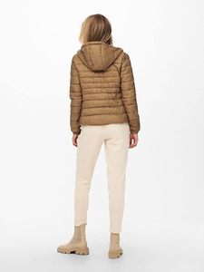 Women's Lightweight <b>Packable</b> Hooded Winter Quilted Puffer <b>Jacket</b> with Detachable Hat & Sleeves Water Resistant Satin Lining - Product Image 5