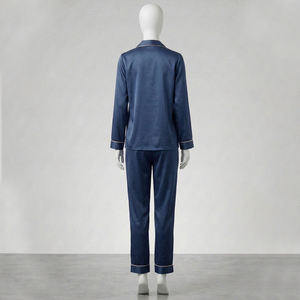 Pyjama en coton pour femme, collection 2026, vente chaude, ensemble de nuit de luxe à manches courtes, respirant, grande taille, taille élastique, personnalisable - Product Image 6