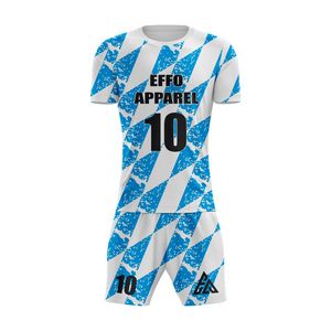 Maillot de sport personnalisé léger 100 % polyester à manches courtes, design personnalisé pour équipe de football, uniforme de football - Product Image 4