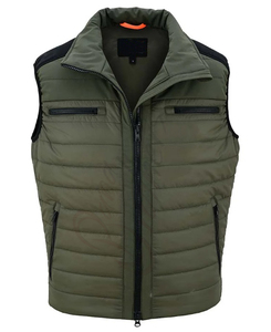 Chaleco acolchado 100% poliéster para hombre, ligero, sin mangas, con cremallera completa, chaleco acolchado para exteriores con bolsillos. - Product Image 2