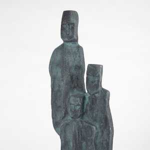 Aluminium Green Patina Handicraft Artistic Abstract Human <b>Figure</b> Sculpture Modern Design Home Decor Statue - Product Image 5