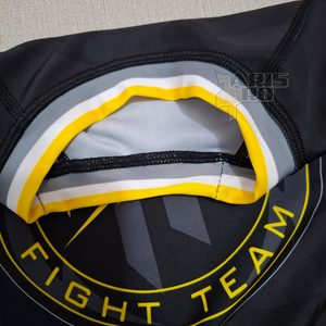เสื้อรัดรูปสำหรับทีมบราซิลเลียนยิวยิตสูแบบไม่ใช้ผ้าปูเสื่อ (No Gi) สำหรับการฝึกซ้อมและการแข่งขัน  ลายพิมพ์แบบ Heat-Transfer เป็นมิตรต่อสิ่งแวดล้อม  กระชับพอดีตัว ระบายอากาศด้านข้างได้ดี - Product Image 4