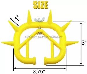 Anneau nasal en plastique jaune pour le sevrage des veaux, modèle vétérinaire MSP-600, marque personnalisée pour la gestion des veaux et des bovins - Product Image 5
