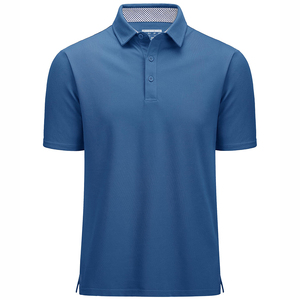 Camiseta de Golf Personalizada para Hombre, Tejido Sólido, Manga Corta, Transpirable y de Secado Rápido, Disponible en Varios Colores - Product Image 5