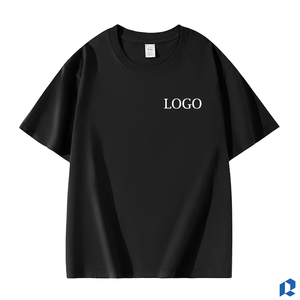 <b>Black</b> Color Wholesale Men's <b>T</b> <b>Shirt</b> Custom Graphic Print Custom Logo Oversized Regular Fit Premium Export Quality <b>Long</b> Knitted - Product Image 3