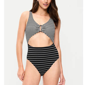 Maillots de bain une pièce pour femmes imprimés sur mesure, sans manches, à prix raisonnable, en vente - Product Image 6