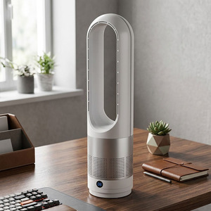 Sudex UML-018 Portable Bladeless Fan Air Purifier Hot & <b>Cool</b> Air, HEPA Filter, All-Season Cooling and Heating Solution - Product Image 4