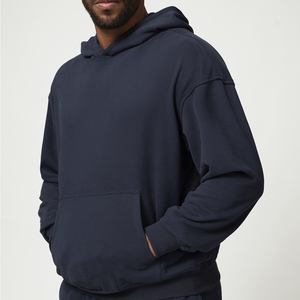 Custom Men's High Quality Hoodies Streetwear Heavyweight Cotton Pullover Hooded <b>Sweatshirts</b> Hoodie for Sports - Product Image 2