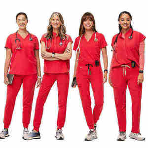 Premium Stretch Medical <b>Scrubs</b> Set Women Men Hospital <b>Uniform</b> Breathable Nursing Jogger Pants Doctor Workwear 2026 NEXT WAVE - Product Image 3