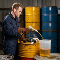 Pompe de transfert d'huile diesel sans fil compatible avec les batteries Dewalt 20V et Milwaukee M18, idéale pour la réparation automobile et l'agriculture