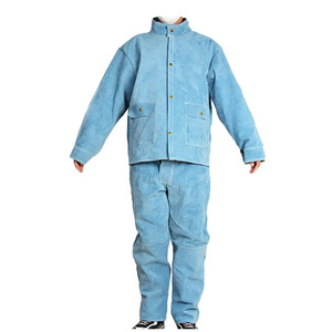 Traje de Soldadura de Cuero Vacuno de Primera Calidad, Resistente al Fuego y al Vapor, Ropa de Trabajo de Seguridad - Product Image 5