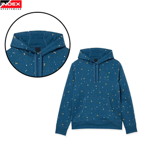 Sudadera con Capucha Azul para Hombre de INDEX SPORTSWEAR, con Estampado, Corte Regular, Informal, con Bolsillo, para Primavera - Product Image 3