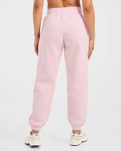 Best Selling Pastel Pink Women's Classic Plush Oversized Joggers Fleece Soft Touch Fabric Women Sweatpants Women Pants & Trouser - Product Image 3