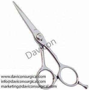 Tijera de peluquero profesional de acero inoxidable de alta calidad con anillo verde Tijeras manuales de nueva llegada - Product Image 3