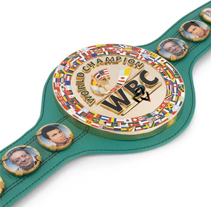 Ceinture de championnat de boxe W.BC personnalisée, en cuir de vachette premium, boucle en acier, robuste, sportive, rose/argent, sangle réglable, douce et de haute qualité - Product Image 5