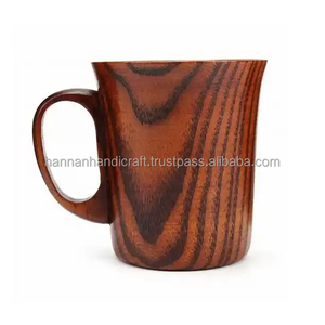 Mug en bois pour boissons chaudes et froides, très vendu, de qualité alimentaire, sculpté à la main, style viking. - Product Image 2