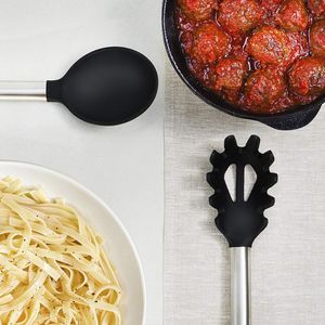 Set di 33 Utensili da Cucina in Silicone e Acciaio Inossidabile, Spatole e Cucchiai Antiaderenti, Accessori da Cucina - Product Image 4