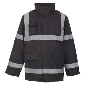 Veste de sécurité industrielle à bandes réfléchissantes haute visibilité, vestes de travail matelassées haute visibilité pour hommes, vêtements de travail personnalisés, uniforme de travail - Product Image 1